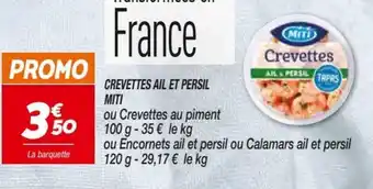 Netto Crevettes Ail Et Persil Miti offre