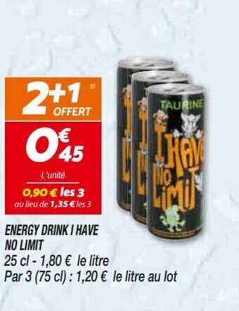 Netto Energy Drink I Have No Limit offre