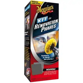 Norauto Meguiars kit de rénovation d'optiques de phares meguiar's offre