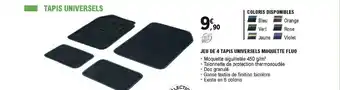 E.Leclerc L'Auto Jeu De 4 Tapis Universels Moquette Fluo offre