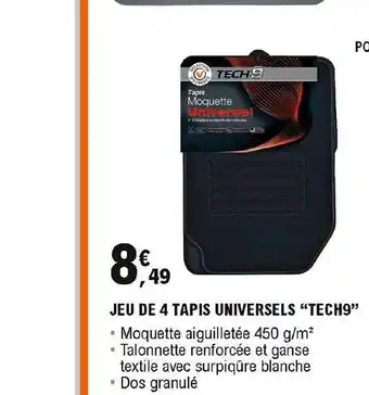 E.Leclerc L'Auto Jeu De 4 Tapis Universels offre