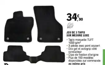 Jeu De 3 Tapis Sur Mesure Luxe
