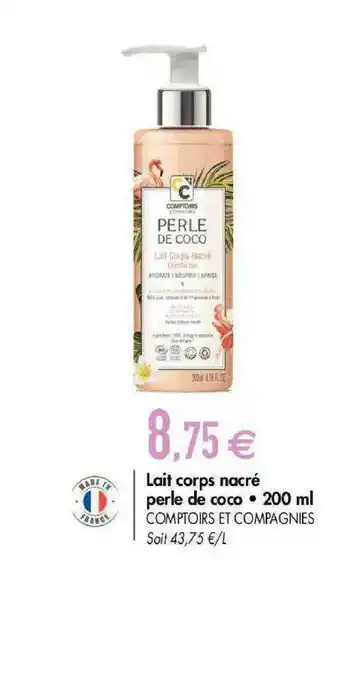 Biomonde Lait Corps Nacré Perle De Coco Comptoirs Et Compagnies offre