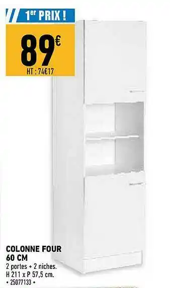 Brico Cash Colonne Four 60 Cm offre