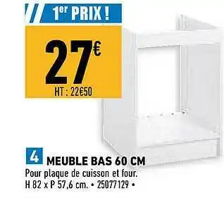 Brico Cash Meuble Bas 60 Cm offre