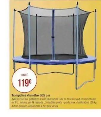 Trampoline Diamètre 305 Cm