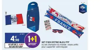 Intermarché Hyper Set Fier D'être Bleu Fff offre