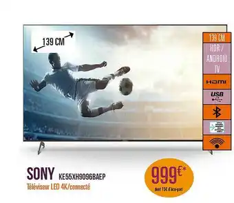 Sony Ke55xh9096baep Téléviseur Led 4k-connecté