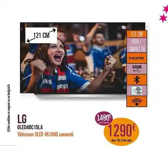 Lg Oled48c 15la Téléviseur Oled 4k-uhd Connecté