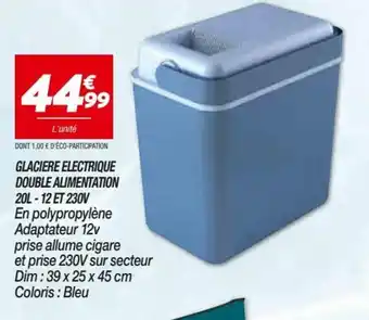 Netto Glaciere electrique double alimentation 20L offre