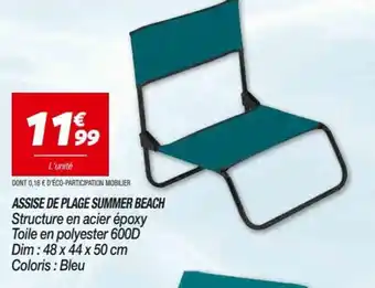 Assise de plage summer beach