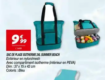 Netto Sac de plage isotherme 24L summer beach offre