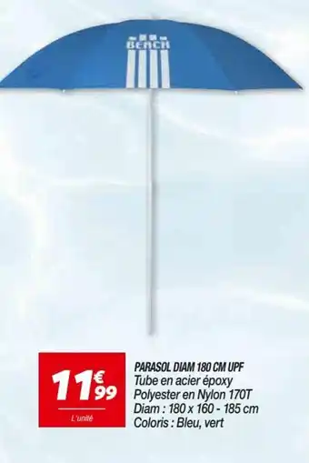 Netto Parasol diam 190 cm upf offre