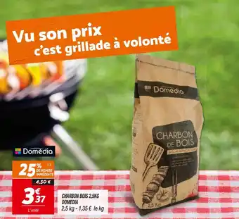 Netto Charbon bois 2,5kg domedia offre