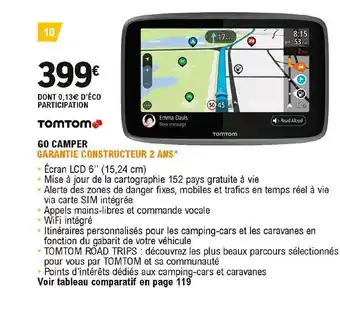 E.Leclerc L'Auto Go Camper Tomtom offre