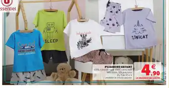 Hyper U Pyjashort enfant offre