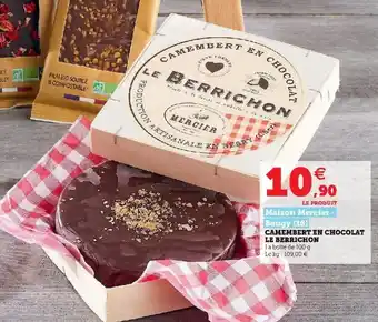 Super U Camembert en Chocolat Le Berrichon offre