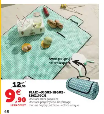 Hyper U Plaid pique-nique offre
