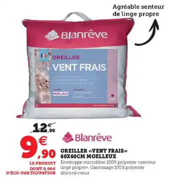 Oreiller vent frais