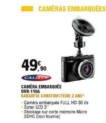 E.Leclerc L'Auto Caméra Embarquée Dvr-110a Caliber offre