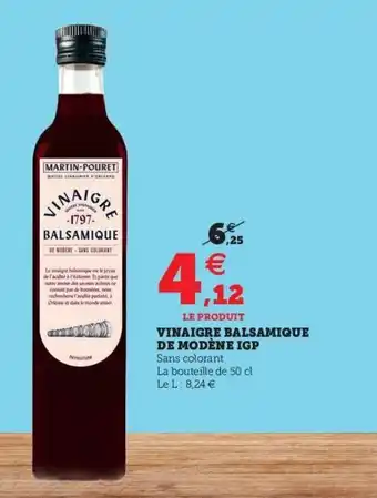 Super U Vinaigre Balsamique de Modène IGP offre