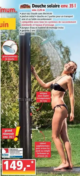 Norma Douche solaire offre