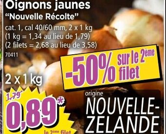 Norma Oignons jaunes offre