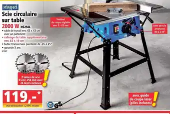 Norma Scie circulaire sur table offre