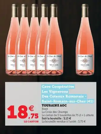 Super U Touraine AOC offre