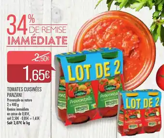Match Panzani Tomates Cuisinées offre