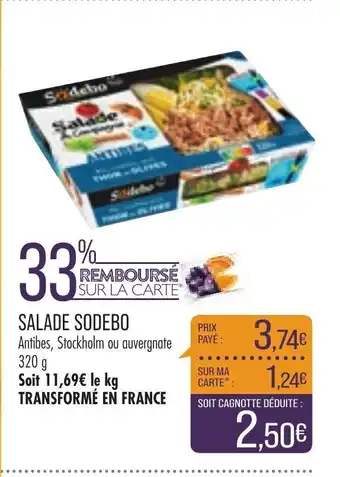 Match Salade Sodebo offre