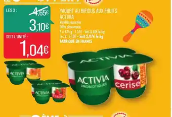 Match Activia Yaourt Au Bifidus Aux Fruits offre