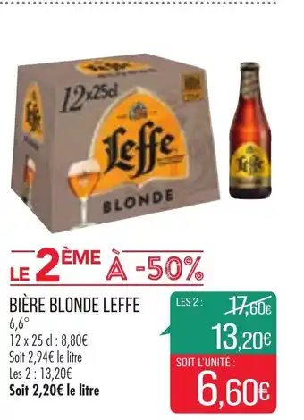 Match Bière Blonde Leffe offre