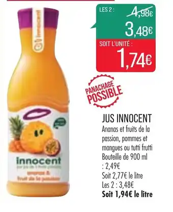 Match Jus Innocent offre