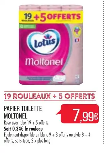 Match Moltonel Papier Toilette offre