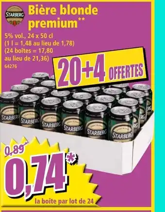 Norma Bière blonde premium offre