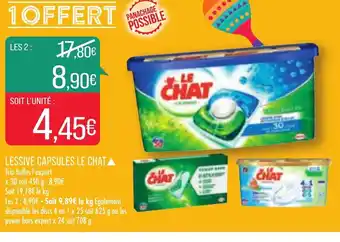 Match Le Chat Lessive Capsules offre