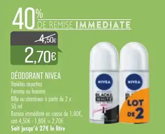 Match Déodorant Nivea offre