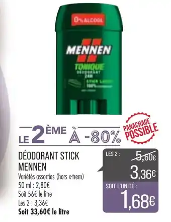 Match Mennen Déodorant Stick offre