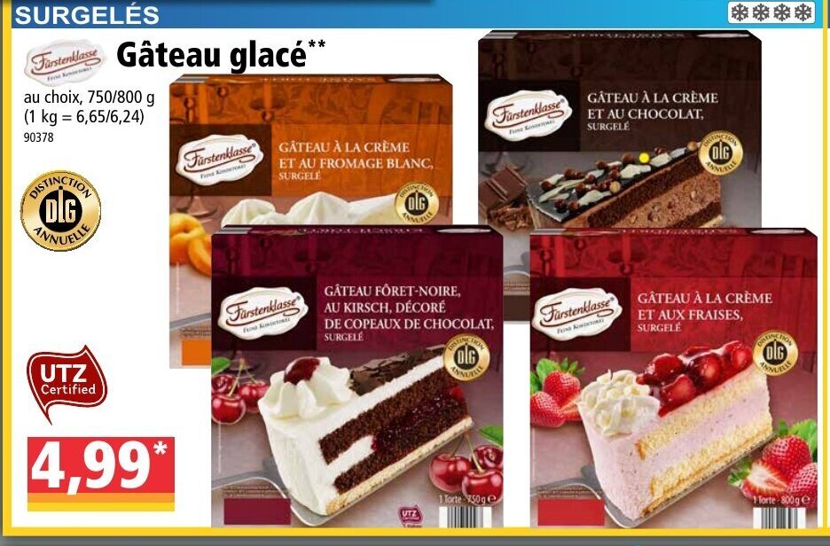 Promo Gateau Glace Chez Norma