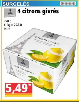 Norma 4 citrons givrés offre