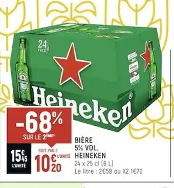 Spar Heineken Bière 5%vol offre