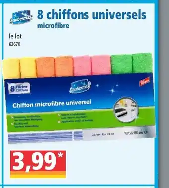 Norma 8 chiffons universels offre