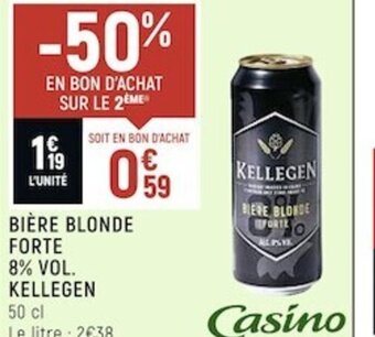 Spar Kellegen Bière Blonde Forte 8%vol offre