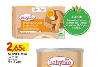 naturéO Boudoirs Babybio offre