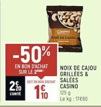 Spar Casino Noix de Cajou Grillées & Salées offre