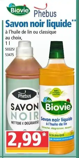 Norma Savon noir liquide offre