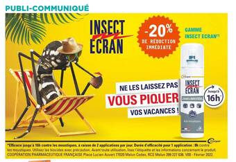 E.Leclerc Parapharmacie Gamme Insect Ecran offre