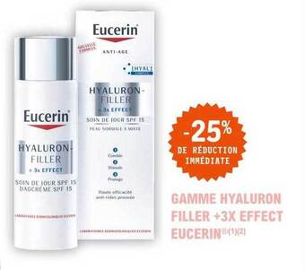 E.Leclerc Parapharmacie Gamme Hyaluron Filler + 3x Effect Eucerin offre