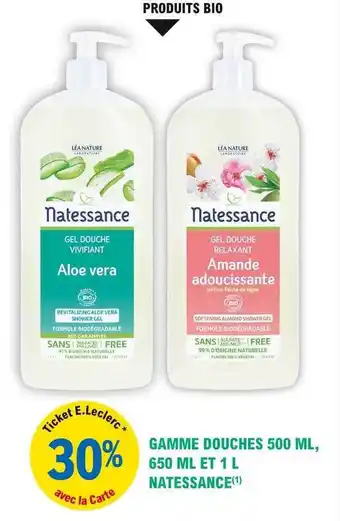 Gamme Douches 500ml, 650ml Et 1l Natessance